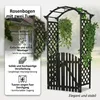 Mucola Rosenbogen mit Tor Pergola Rankhilfe Torbogen Produktbild-Vorschau 11