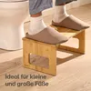 Praknu Klappbarer Toilettenhocker aus  Bambus-Holz Produktbild-Vorschau 5