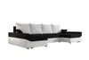 A U-shaped sectional sofa with white cushions and a black base, presented on a white background. Náhľad obrázku produktu