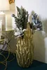 Vase Vaso 32 x 80 x 34 cm Harz Gold Produktbild-Vorschau 5