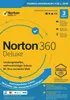 Product packaging for Norton 360 Deluxe software. Produktbild-Vorschau