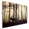 Leinwandbild tiere in einer waldlandschaft 120x80 cm Feeby Produktbild-Vorschau 1