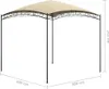 vidaXL Pavillon 3x3x2,65 m Creme 180 g/m² Produktbild-Vorschau 4