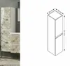 Hängeschrank Weiß Marmor Optik Hochschrank Produktbild-Vorschau 3