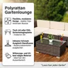 Mucola Gartenmöbel 5tlg. Gartenlounge Sitzgruppe Gartenset Produktbild-Vorschau 11