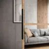 SQUARE Schiebetür mit Spiegel Türbreite 76 cm Craft Gold Produktbild-Vorschau 2