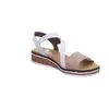 Rieker Damen Keil-Sandaletten Weiß/Beige Voir les images du produit 100
