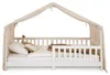 Betthimmel für Hausbett LIAN-1 mit Pompons, 100% Musselin Produktbild-Vorschau 2