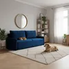 Sofa - 214x76x88 cm B/H/T - Dunkelblau - Mit Schlaffunktion Produktbild-Vorschau 5