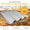 KRUSTENZAUBER Baguette Backform Antihaft inkl. Bäckerleinen Produktbild-Vorschau 6