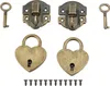 2 Sets Holzkisten-Vorhängeschloss-Set mit Haspenverschluss, Produktbild-Vorschau 1