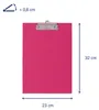MAUL Klemmbrett A4 Hochformat Karton Folie pink Produktbild-Vorschau 2
