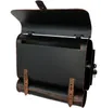 A black mailbox with copper accents, shown from a slightly elevated front-left angle with the lid open. Produktbild-Vorschau