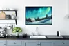 MuchoWow® MuchoWow® Gerahmtes Poster Nordlichter - Schnee - Produktbild-Vorschau 3