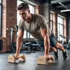 SPORTNOW 2-delig set push-up handgrepen, antislip, push-up Productafbeelding-voorbeeld 2
