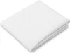 A white mattress protector is folded and placed on a white background. Produktbild-Vorschau