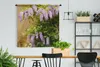 MuchoWow® Wandteppich Wandbehang Blauer Regen auf gelbem Produktbild-Vorschau 2