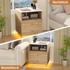 UnboxG 2er Set Nachttische mit RGB LED & Ladestation, Produktbild-Vorschau 6