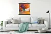 MuchoWow® Textilposter Ölgemälde - Baum - Farben 90x90 cm Produktbild-Vorschau 3