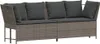 vidaXL Gartensofa mit Kissen Grau Poly Rattan Produktbild-Vorschau 1