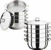Legro Dampfkocher Mantowarka Gardampfkochtopf Set 18/10 Produktbild-Vorschau 2