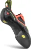 Klett-Kletterschuh "Kubo" von La Sportiva; schwarz mit roten und gelben Akzenten; seitliche Ansicht. Produktbild-Vorschau