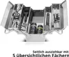 STAHLWERK Werkzeugkasten Edelstahl Werkzeugkiste leer Produktbild-Vorschau 2