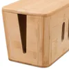 Relaxdays Scatola porta cavi per 2 prese multiple, bambù, A Anteprima dell’immagine prodotto 7