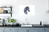 MuchoWow® Poster Pferd - Aquarell - Kariert - Mädchen - Produktbild-Vorschau 3