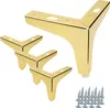 set di 4 gambe per mobili in metallo con design a nodo Anteprima dell’immagine prodotto 1