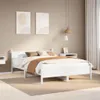 vidaXL Massivholzbett ohne Matratze Weiß 120x200 cm Produktbild-Vorschau 2