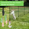 AREBOS Mobiler Begrenzungszaun 20 m, Flexibler Gartenzaun Produktbild-Vorschau 4
