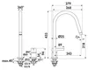 Küchenarmatur GUSTO Ausladung 243mm magnetic grey magnetic Produktbild-Vorschau 4