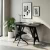 Schreibtisch 'Bostenenna' 120 x 60 x 75 cm Schwarz mit Produktbild-Vorschau 5