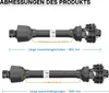 Albero cardanico T4 Albero cardanico 800-880 mm 460 Nm 540 Anteprima dell’immagine prodotto 7