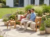 3-Sitzer Gartenbank aus Akazienholz - Rose Produktbild-Vorschau 17