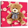 Leinwandbild Teddybär für Kinder 40x40 Feeby Braun bild für Produktbild-Vorschau 1