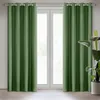 A pair of green curtains hanging in front of a window. Anteprima dell’immagine prodotto