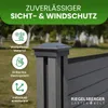 WPC-Sichtschutzzaun grau Komplett-Set Länge 12,75m Produktbild-Vorschau 2