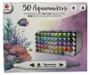 50 Aquamarker Wasserbasiert 2 in 1 Spitzen Pinsel und Fein Produktbild-Vorschau 3