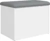 Panca contenitore vidaXL bianca 62 x 42 x 45 cm in Anteprima dell’immagine prodotto 1