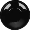 A top-down view of a black plate on a white background. Podgląd zdjęcia produktu