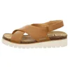 Sandali con zeppa Mephisto da donna in marrone 281-30-00360 Anteprima dell’immagine prodotto 2