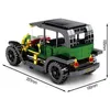Classic Car Oldtimer grün Bausteinset mit Pullback-Funktion Produktbild-Vorschau 3