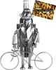 BRUBAKER Porte-bouteille de vin Cycliste en métal Sculpture Voir les images du produit 1