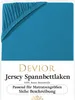 Devior Jersey Spannbettlaken 140x200 - 160x200 cm petrol Produktbild-Vorschau 1