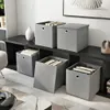 4 Stück Hellgrau Faltbox 32 x 32 x 32 cm Aufbewahrungsbox Produktbild-Vorschau 2