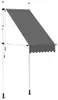 vidaXL Tenda a scomparsa a comando manuale 100 cm antracite Anteprima dell’immagine prodotto 9