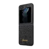 A glitter-covered flip phone case with the Guess logo. Náhled obrázku produktu