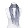Seidentuch Halstuch Tuch grau silber Seide 90x90cm Produktbild-Vorschau 3